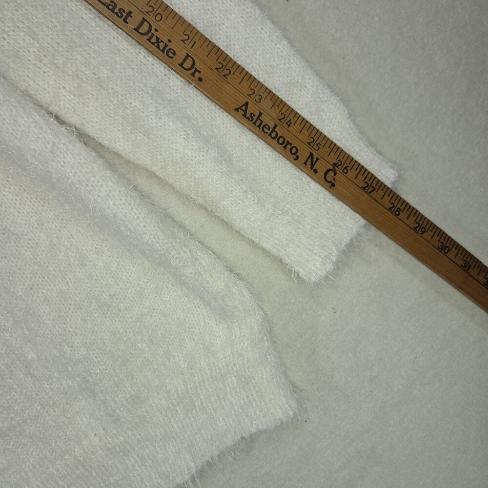 Vtg Fresh Cardigan White Womens XL Kimono Woven Lagenlook Cottagecore NWT - Picture 8 of 10
